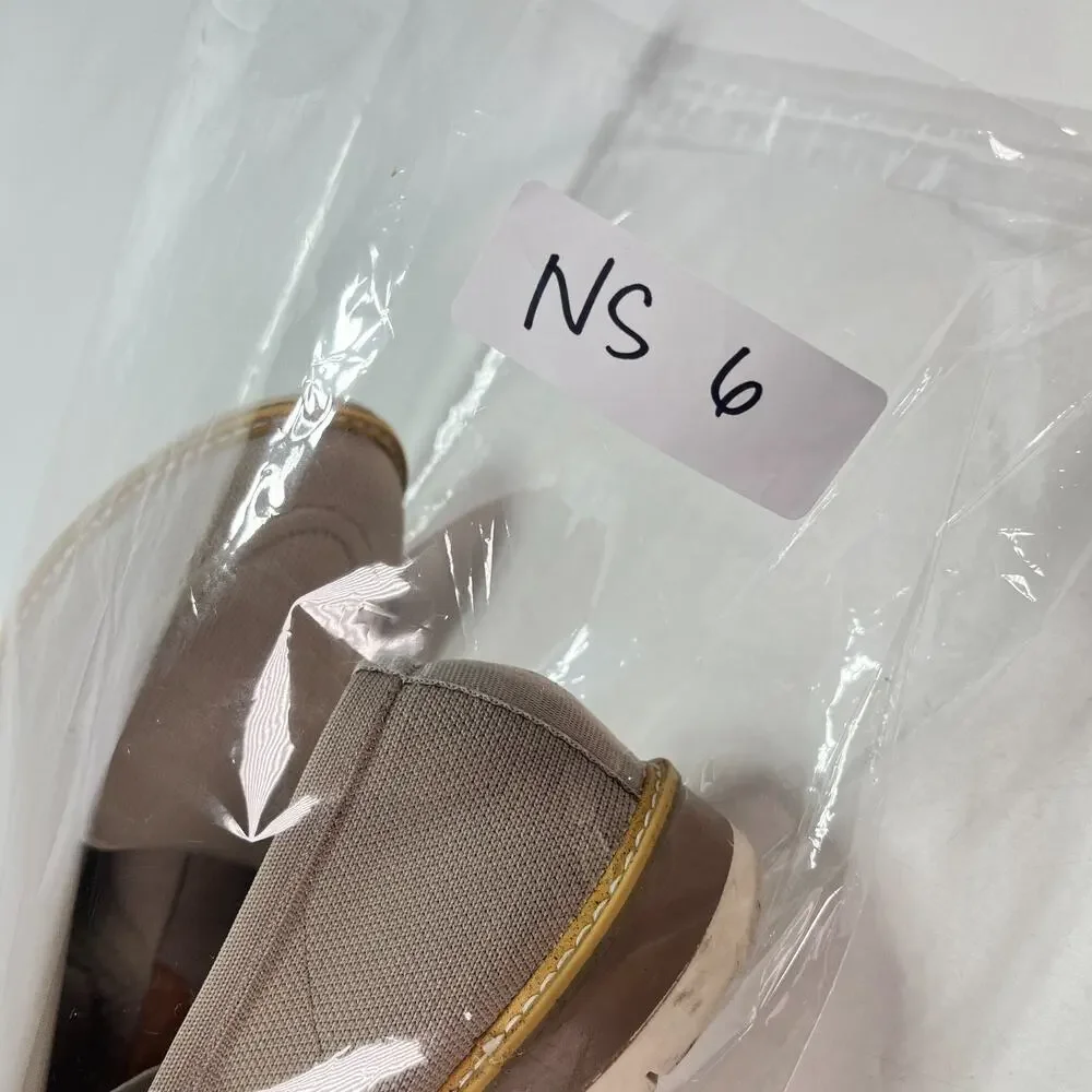 Metropolitan View Taupe Casual Comfort Slip On Loafers Shoes Women's Size 8M